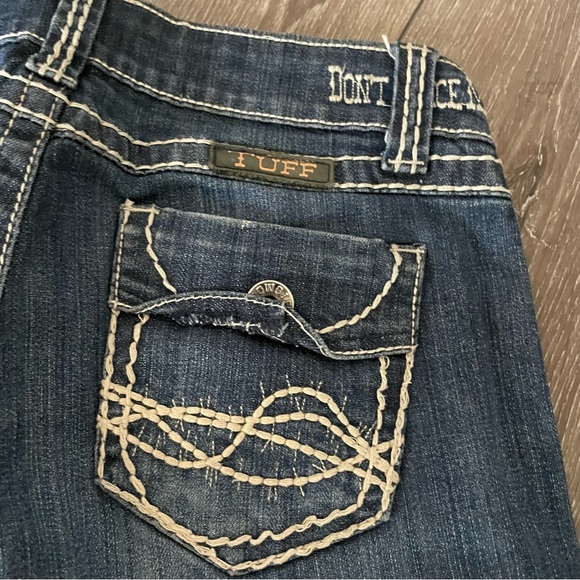 Cowgirl Tuff Don't Fence Me In Cropped Jeans - Medium Wash Size 26 - Picture 8 of 9
